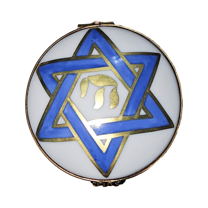 Star of David Limoges Box Porcelain Limoges Religion jewish French Trinket Box