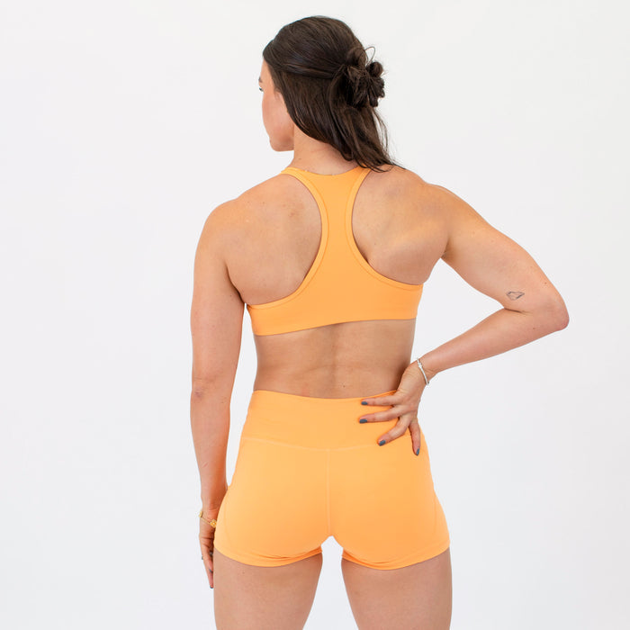 Racerback Sports Bra - Sage in Papaya