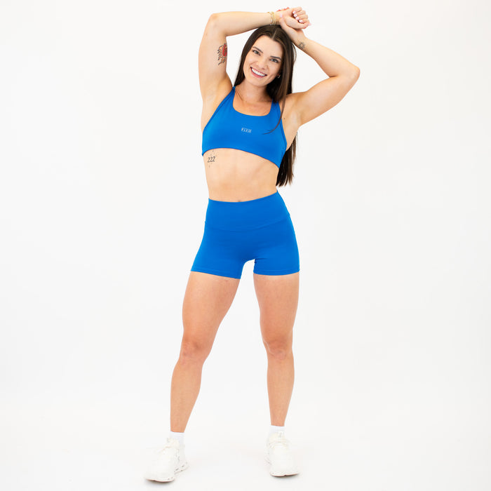 Racerback Sports Bra - Sage in Princess Blue
