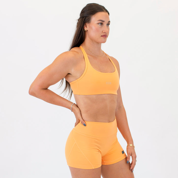 Racerback Sports Bra - Sage in Papaya