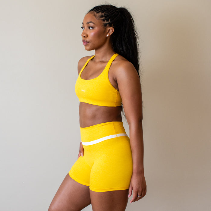 Heather Daylily Sage Racerback Sports Bra - Medium Support by FLEO - 4
