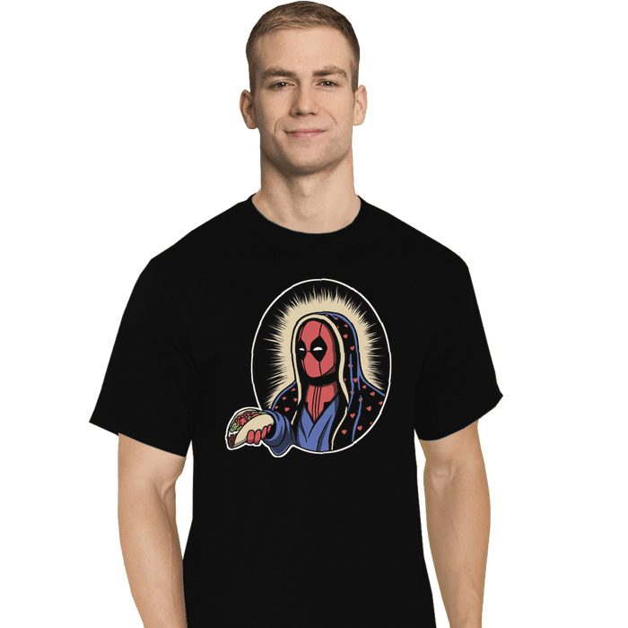 Shirts T-Shirts, Tall / Large / Black Saint Taco
