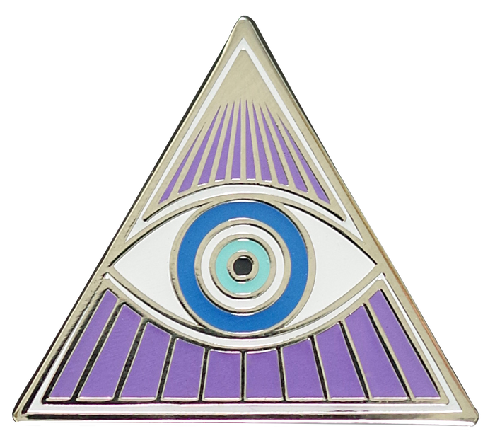 SALE - All-Seeing Eye Hard Enamel Pink