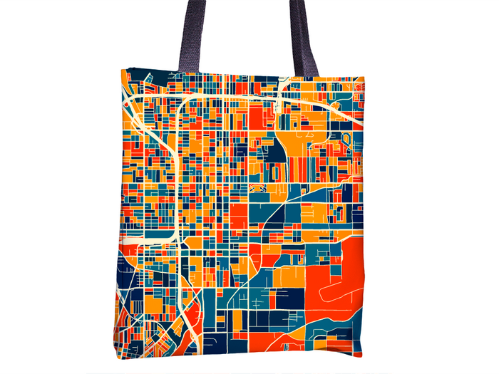 San Bernardino Map Tote Bag - Usa Map Tote Bag 15x15