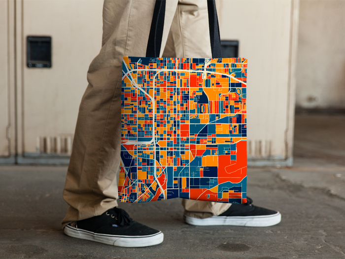 San Bernardino Map Tote Bag - Usa Map Tote Bag 15x15
