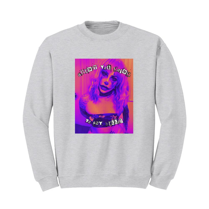 Say Hello Clown Girl Sweatshirt