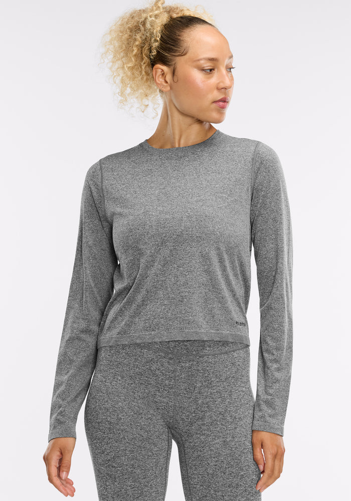 Seamless Melange Long Sleeve