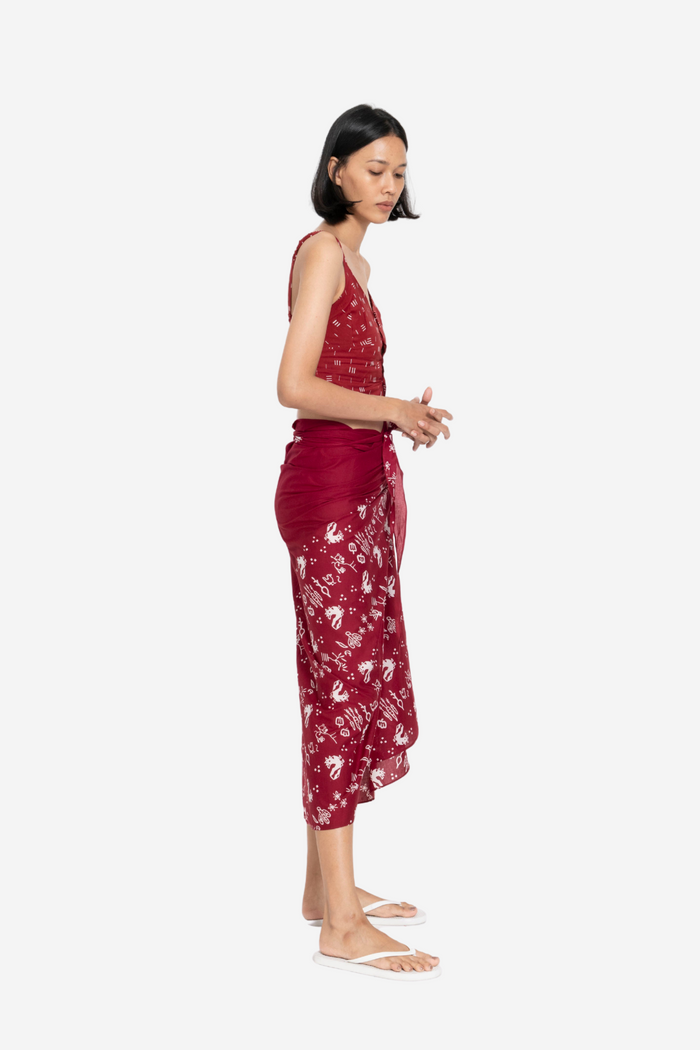 "Sejauh Mata Memandang X Dian Sastrowardoyo" "Tumbuh" - Wrap Skirt
