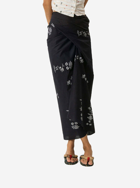 "Sejauh Mata Memandang X Dian Sastrowardoyo" "Tumbuh" Acak - Wrap Skirt