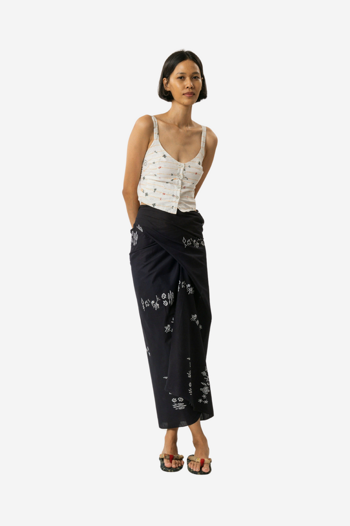 "Sejauh Mata Memandang X Dian Sastrowardoyo" "Tumbuh" Acak - Wrap Skirt