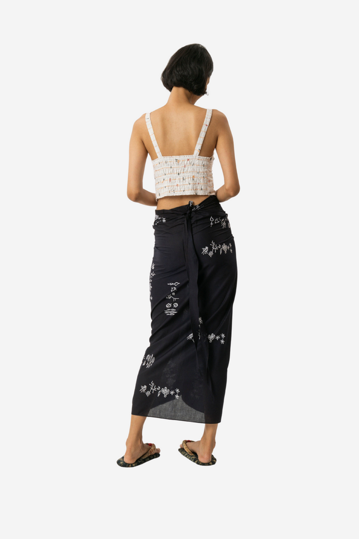 "Sejauh Mata Memandang X Dian Sastrowardoyo" "Tumbuh" Acak - Wrap Skirt