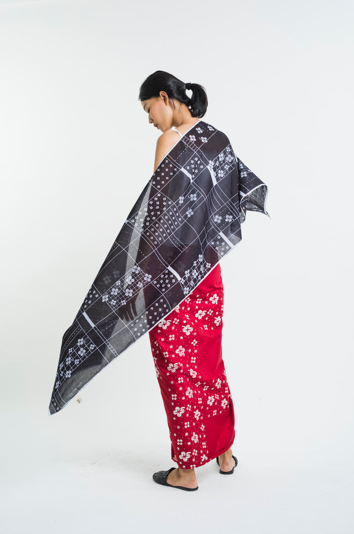 "Semanggi Traffic" - Shawl
