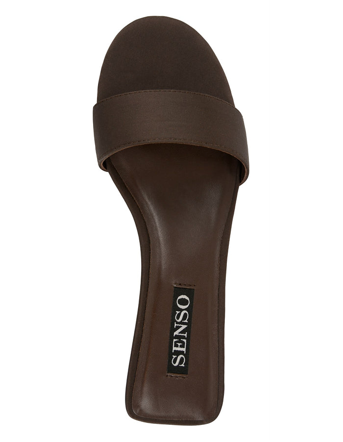 Senso Gracie Chocolate Satin Mules