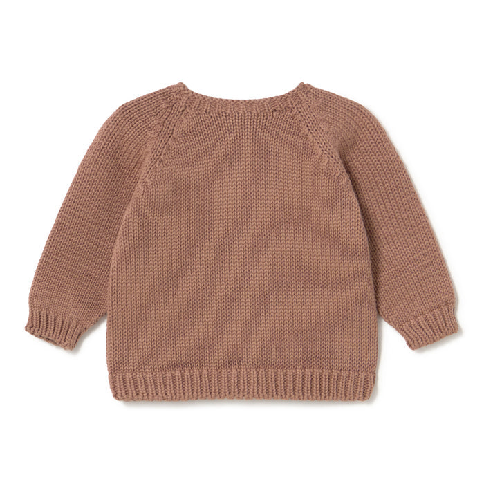 set knit knit cardigan and leggings with bonnet and socks - bloom