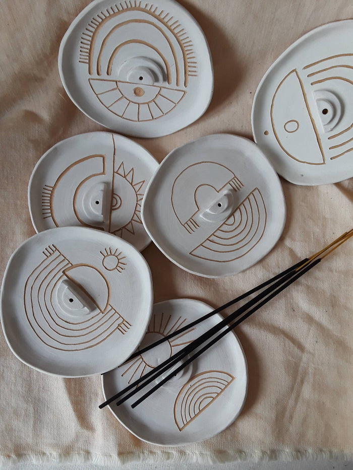 Sgraffito Incense Dish