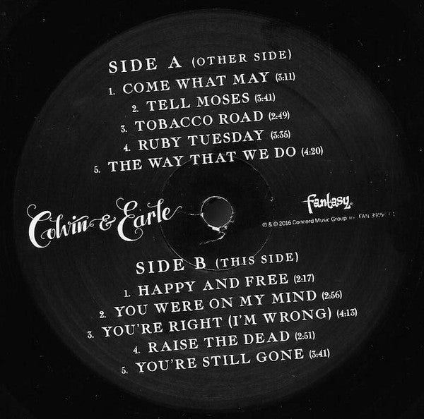 Shawn Colvin - Colvin & Earle (LP) [US] 1st (Near Mint (NM or M-))