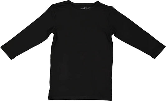 shell 3/4 sleeve model - black