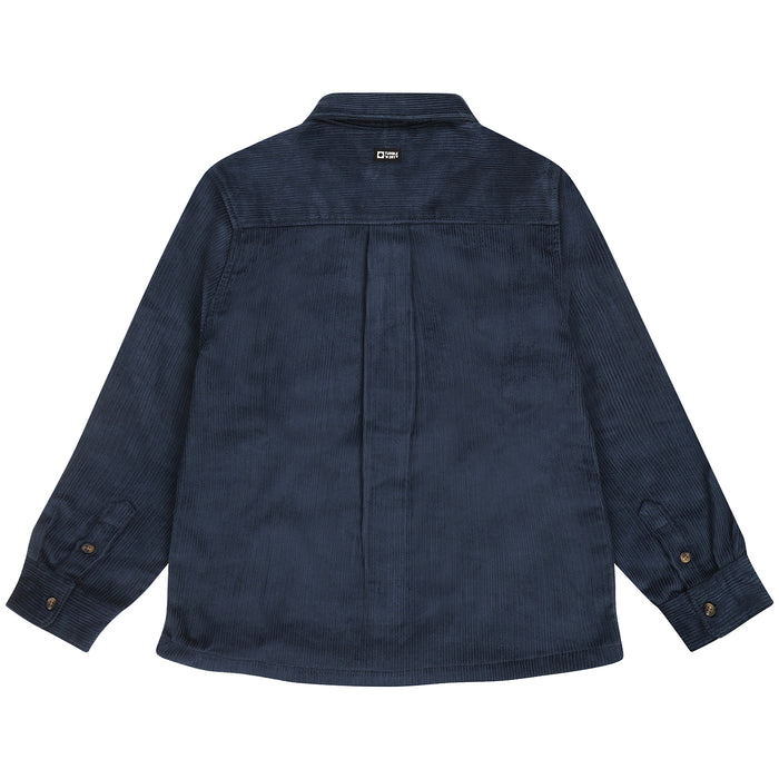 shirt l/s heavy corduroy - blue wing teal