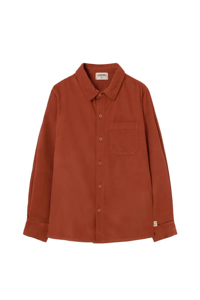 shirt l/s soft corduroy - ginger