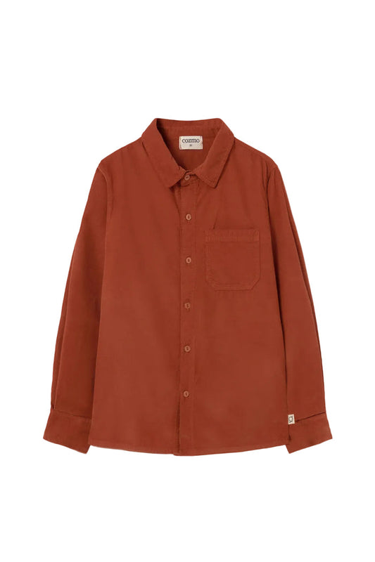 shirt l/s soft corduroy - ginger