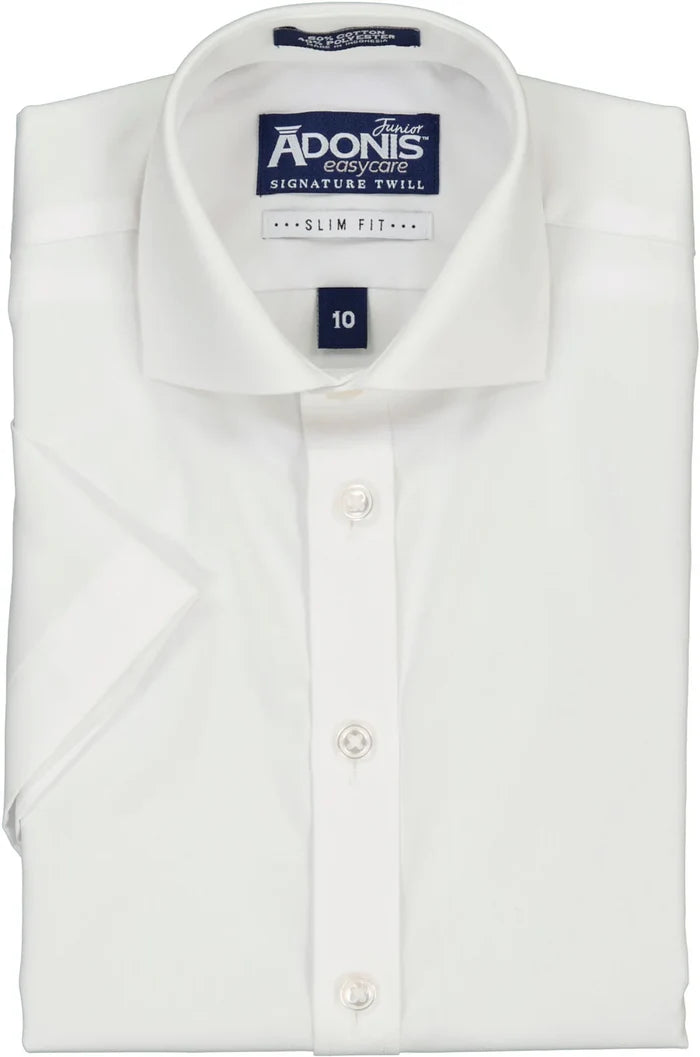 shirt s/s poly cotton slim fit - design