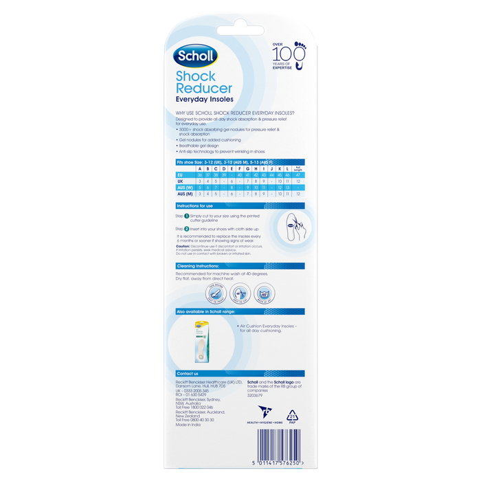 Scholl Insoles Shock Reducer Insoles