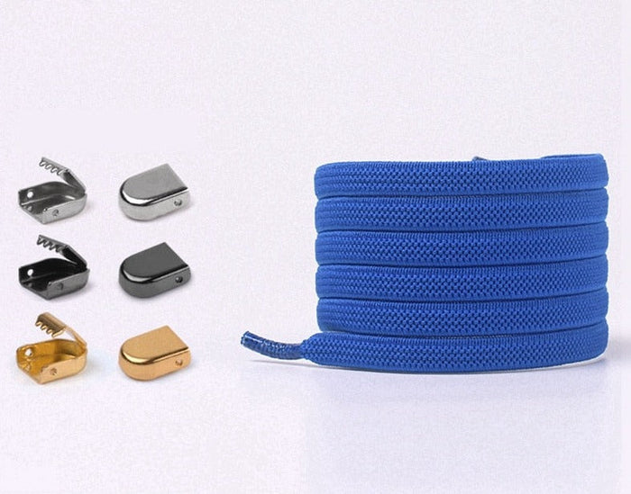 Shoelaces with elastic buckle closure