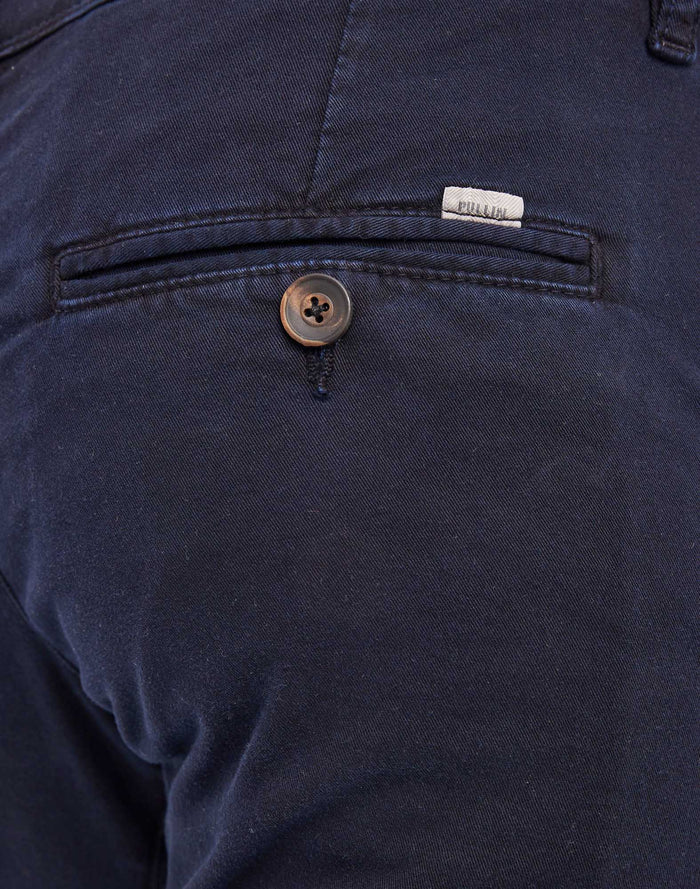 short chino indigo PULLIN en coton