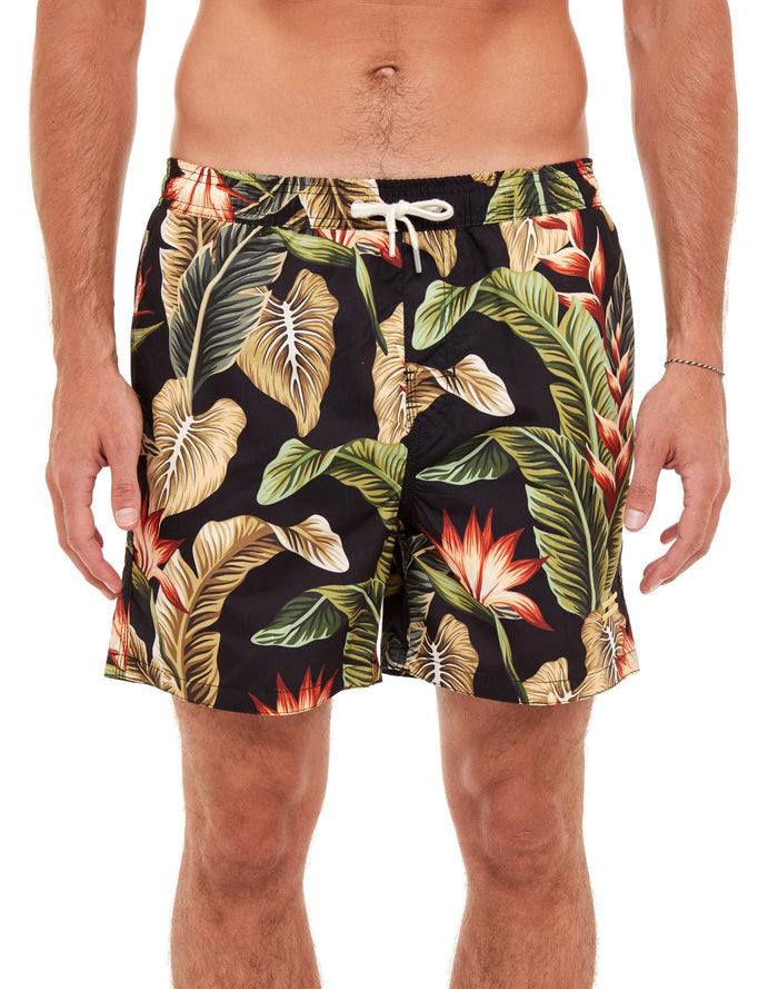 short de bain darkfloral PULLIN en polyester