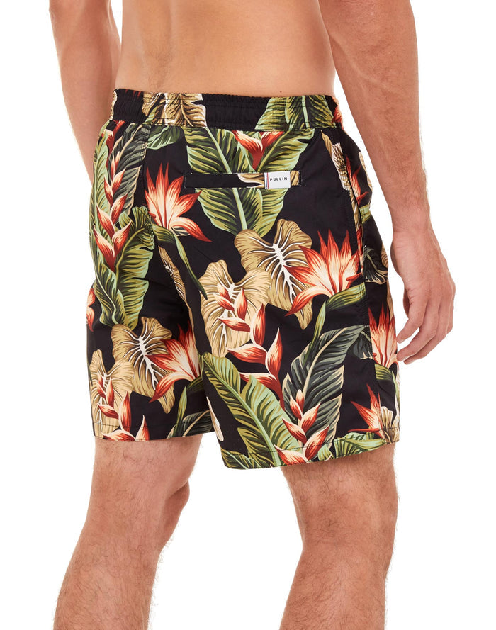 short de bain darkfloral PULLIN en polyester