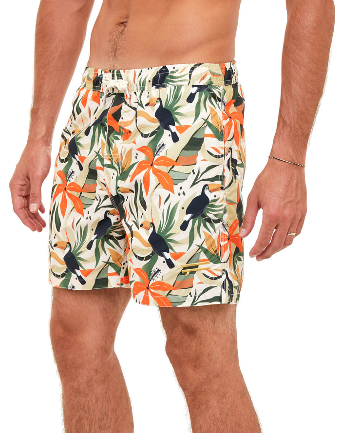 short de bain exotic PULLIN en polyester