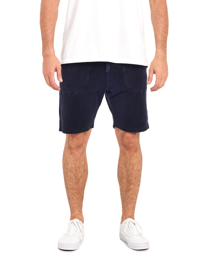short joggging spongenavy PULLIN en coton