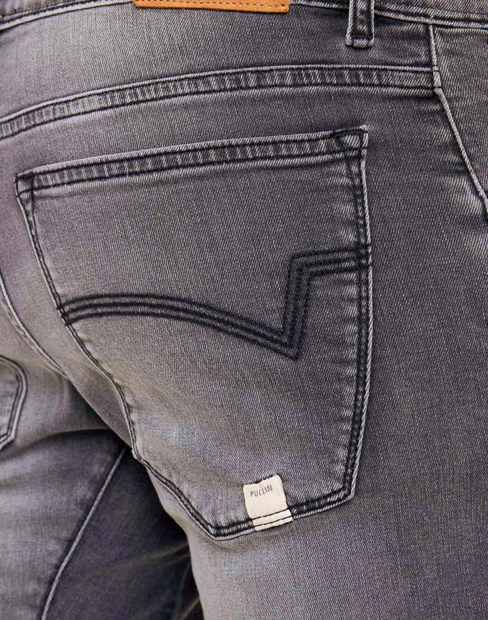 short straight ciment PULLIN en coton