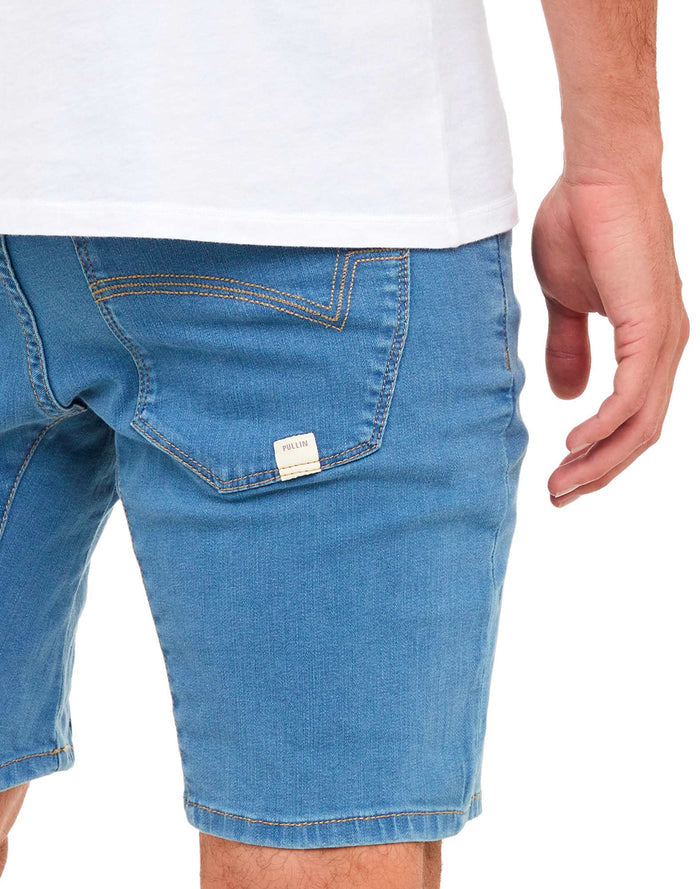 short tapered indigo PULLIN en coton