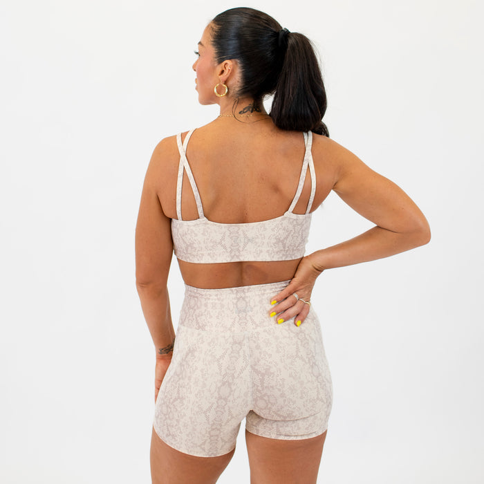 Beige Python - Siren Notch Bra