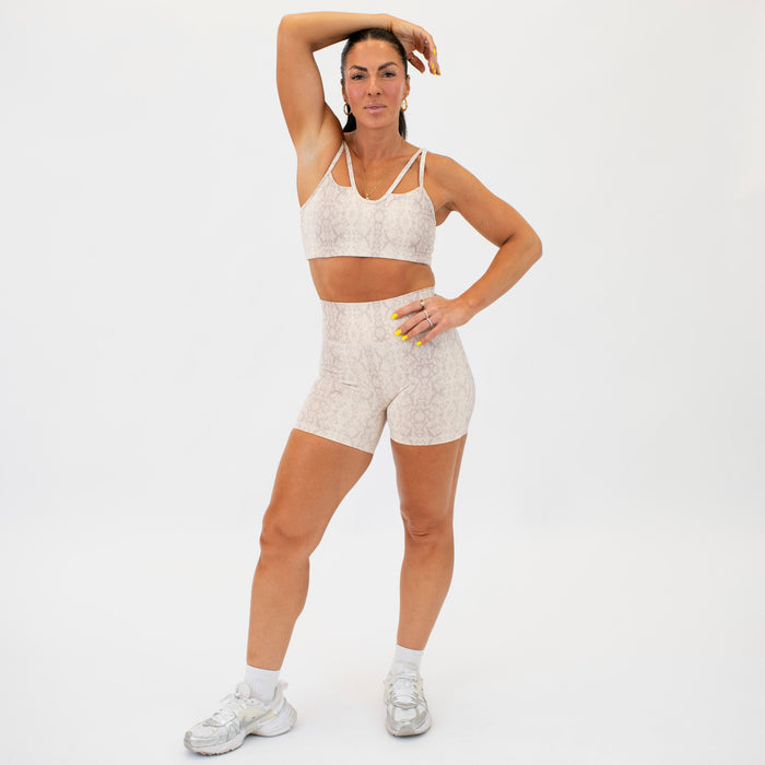 Beige Python - Siren Notch Bra