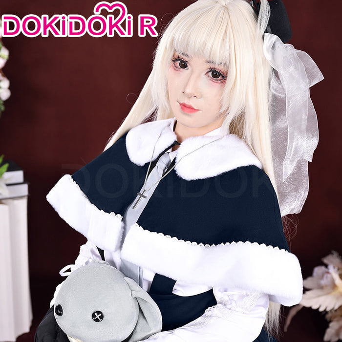 【Size S-2XL】DokiDoki-R Anime Yosuga no Sora Cosplay Kasugano Sora Costume Winter Navy Blue White