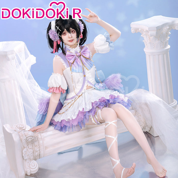 【Size S-XL】DokiDoki-R Anime LoveLive! School Idol Project Cosplay Lovelive Yazawa Nico Costume  White Day