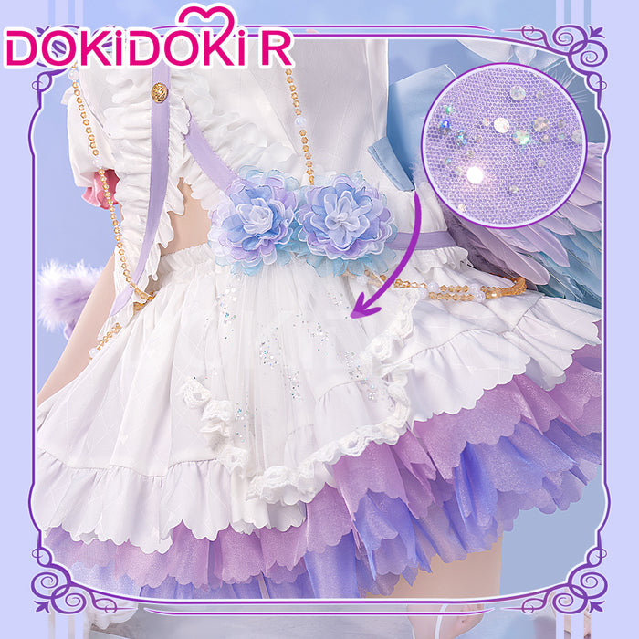 【Size S-XL】DokiDoki-R Anime LoveLive! School Idol Project Cosplay Lovelive Yazawa Nico Costume  White Day