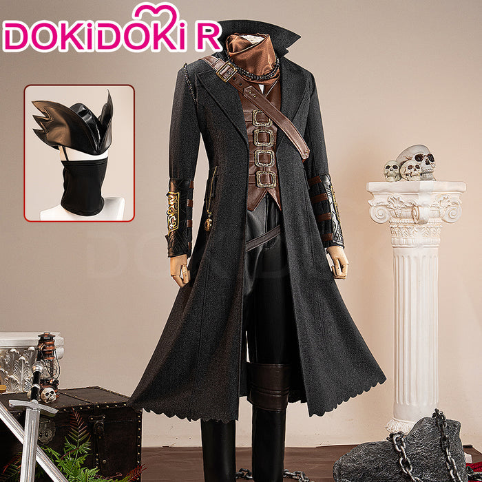 【Size XS-3XL】DokiDoki-R Game Cosplay Costume Black Hunter Suit