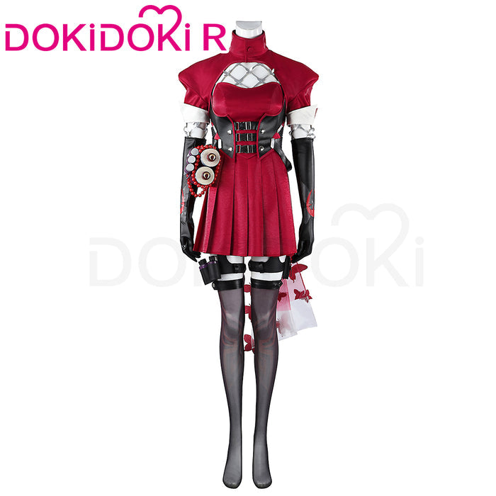 【Size XXS-3XL】Dokidoki-R Game Cosplay Costume Women Red Costume