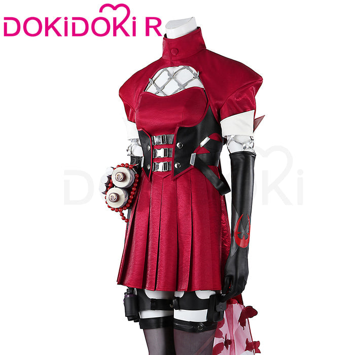 【Size XXS-3XL】Dokidoki-R Game Cosplay Costume Women Red Costume