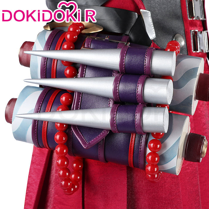 【Size XXS-3XL】Dokidoki-R Game Cosplay Costume Women Red Costume