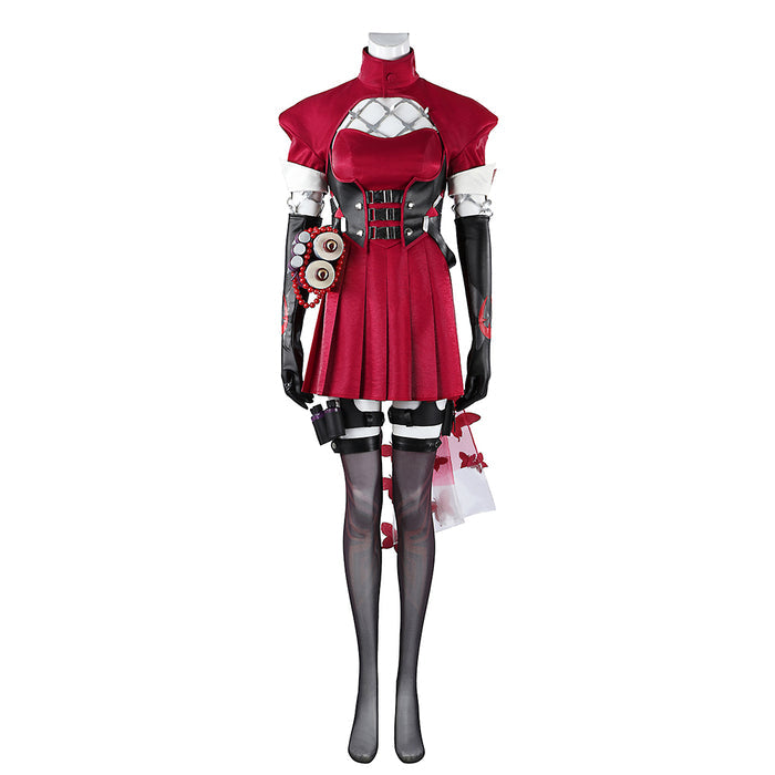 【Size XXS-3XL】Dokidoki-R Game Cosplay Costume Women Red Costume