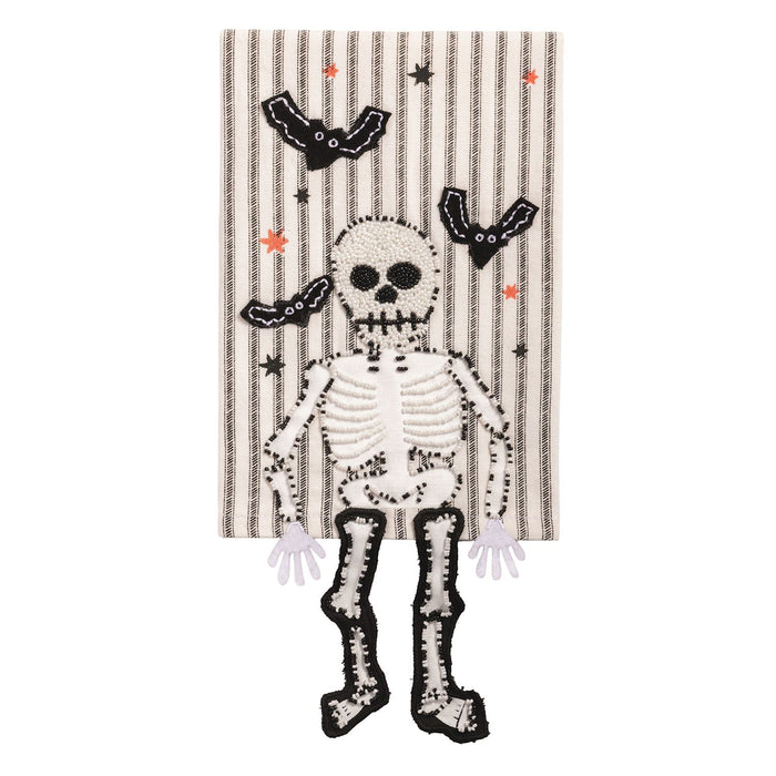 Skeleton Dangle Leg Halloween Towel