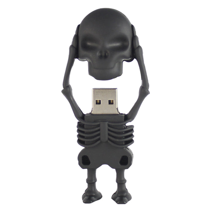 Skeleton USB Flash Drive 2.0 Rubber skull Memory Stick Pendrive 16gb / 32gb