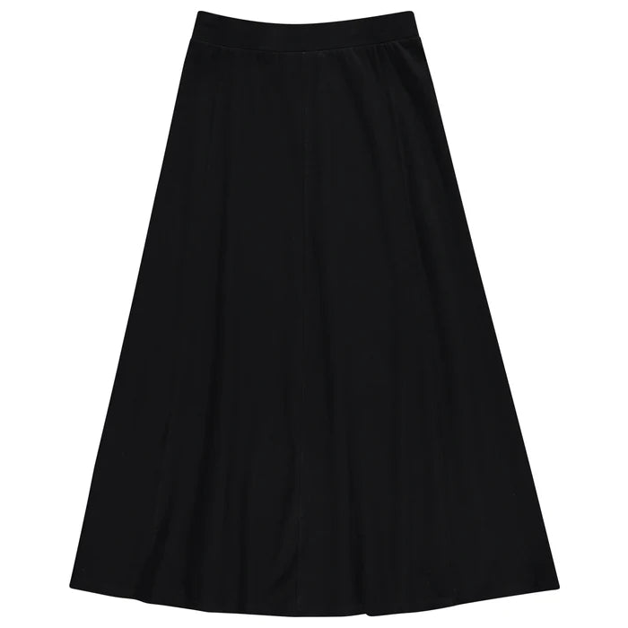 skirt maxi a-line - black