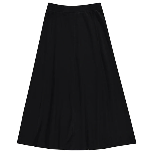 skirt maxi a-line - black