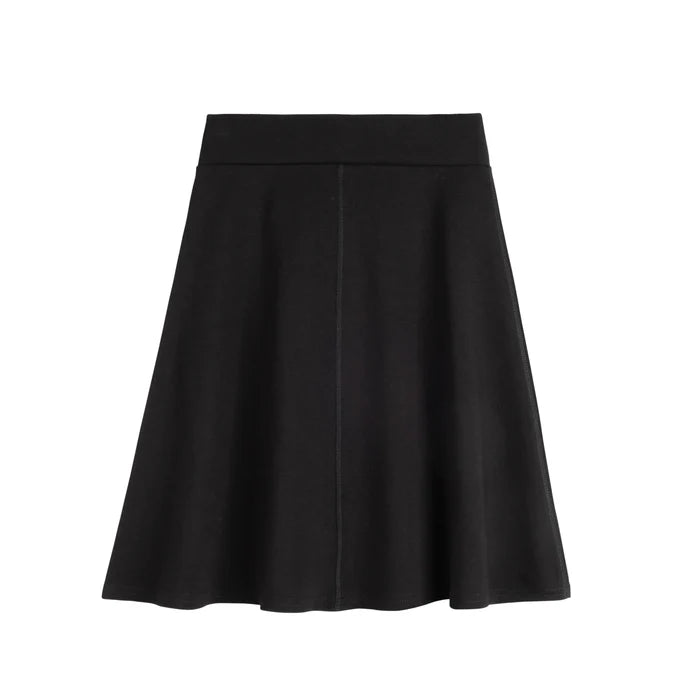 skirt ponte - black