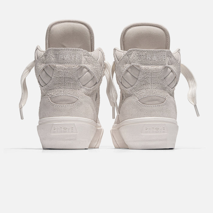 STRAYE SKTP.01 Cream – back heel view skate sneaker